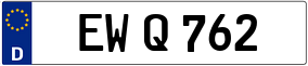 Trailer License Plate